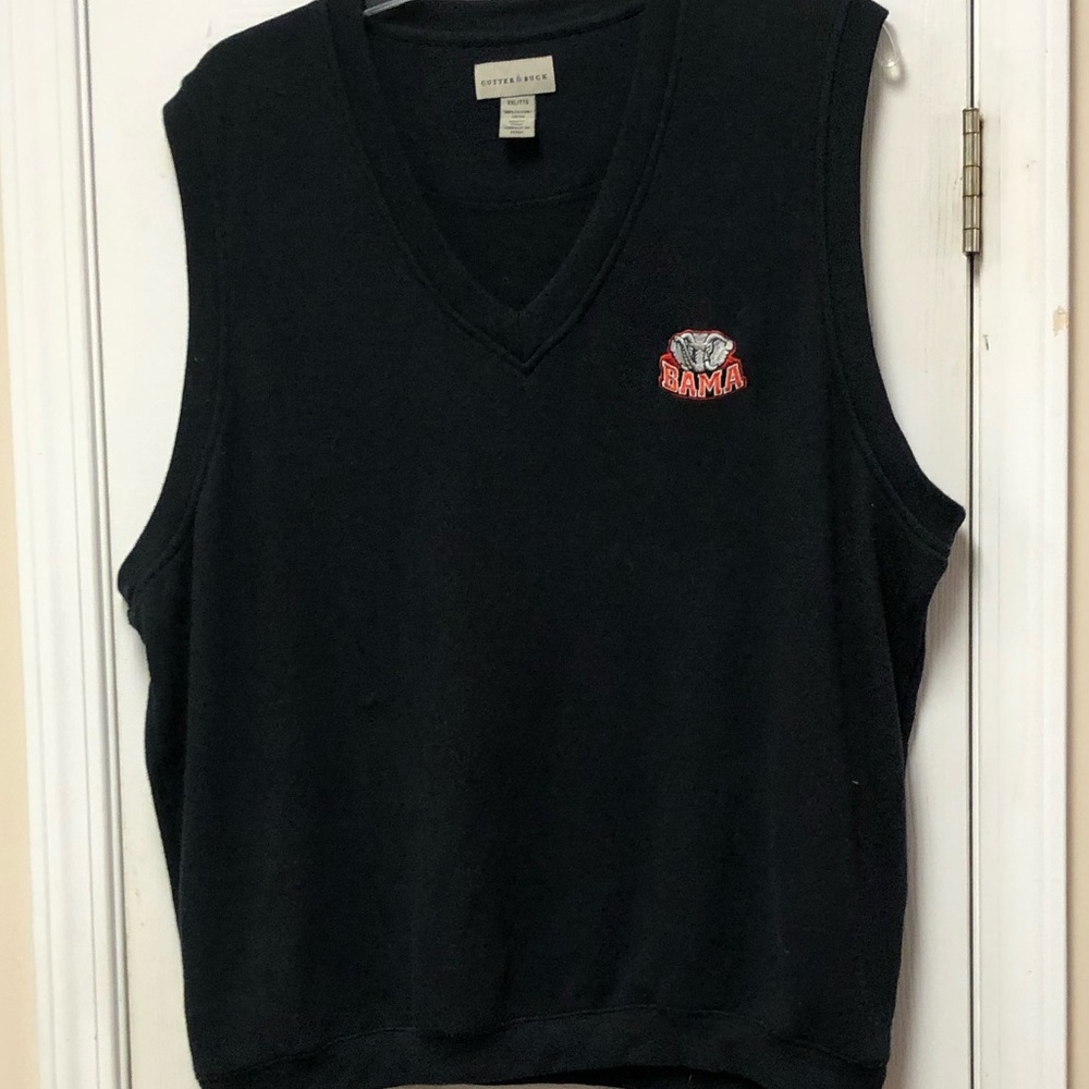 Cutter and Buck University of Alabama black vest. Size XXL